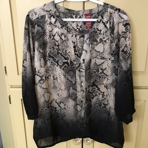 Ombré Python Design Tunic Top by Olsen Europe - Picture 1 of 6